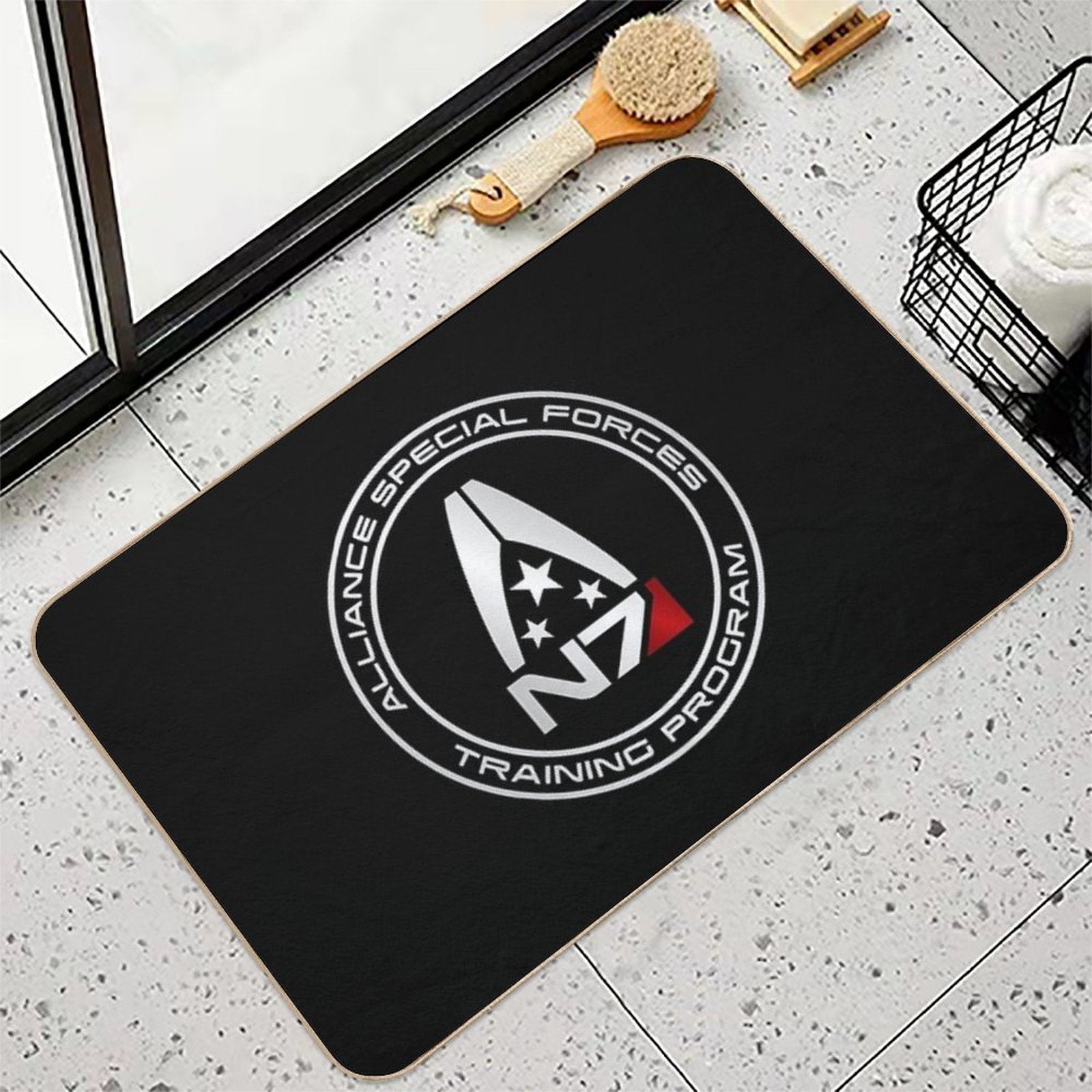 Mass Effect N7 - Logo  Long-Lasting Bath Mat