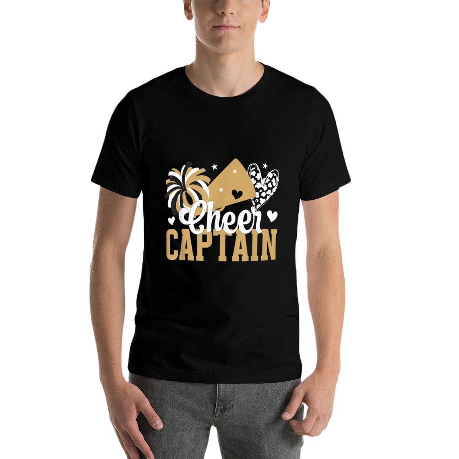 Cheer Captain Heart Cheerleader Captain  Easy-care T-Shirt
