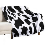 Cow Print Designer Face Mask Reusable & Washable, Designer Inspired, Black, White,Festival Comfort Throw Blanket