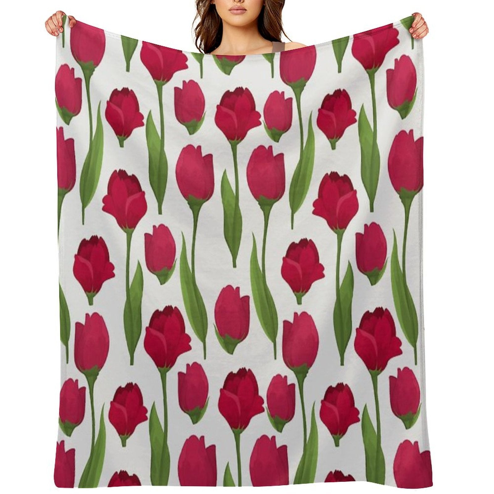 Floral Bedroom Décor Compact Throw Blanket