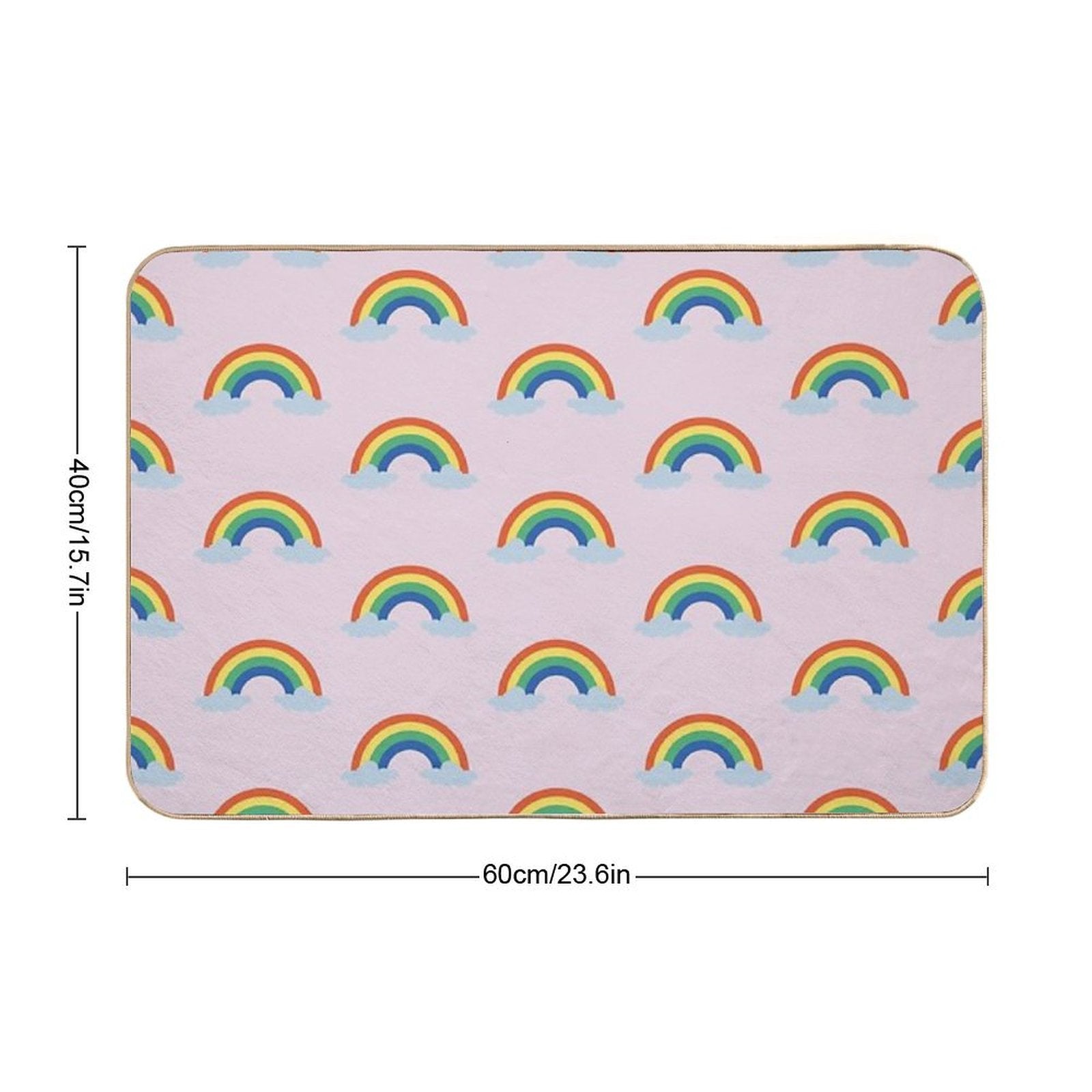 Rainbow  Long-Lasting Bath Mat