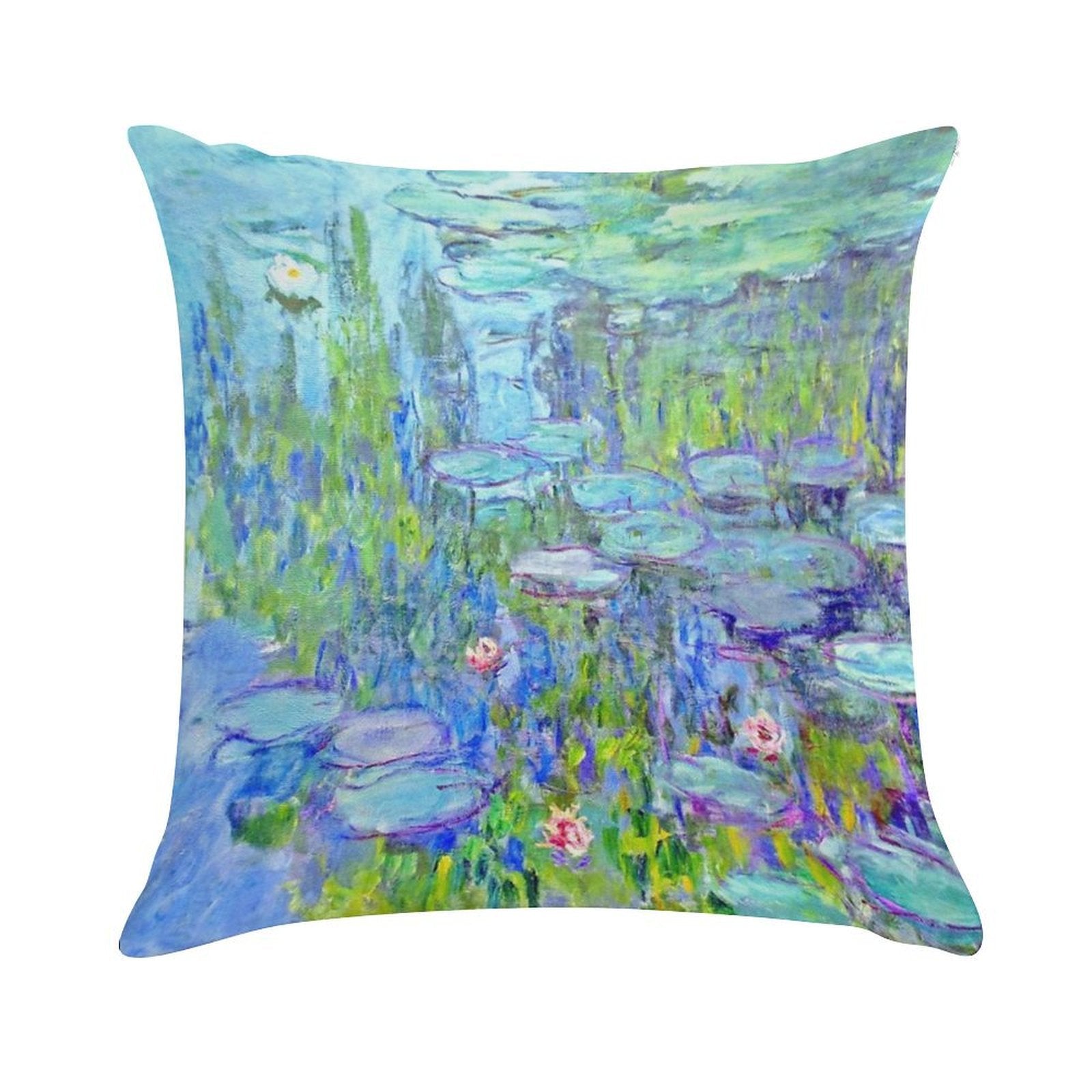 Water Lilies MoneT Soft Multiple Sizes Throw Pillow
