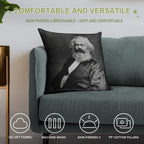 Karl Marx (best Quality) Soft Easy Maintenance Throw Pillow
