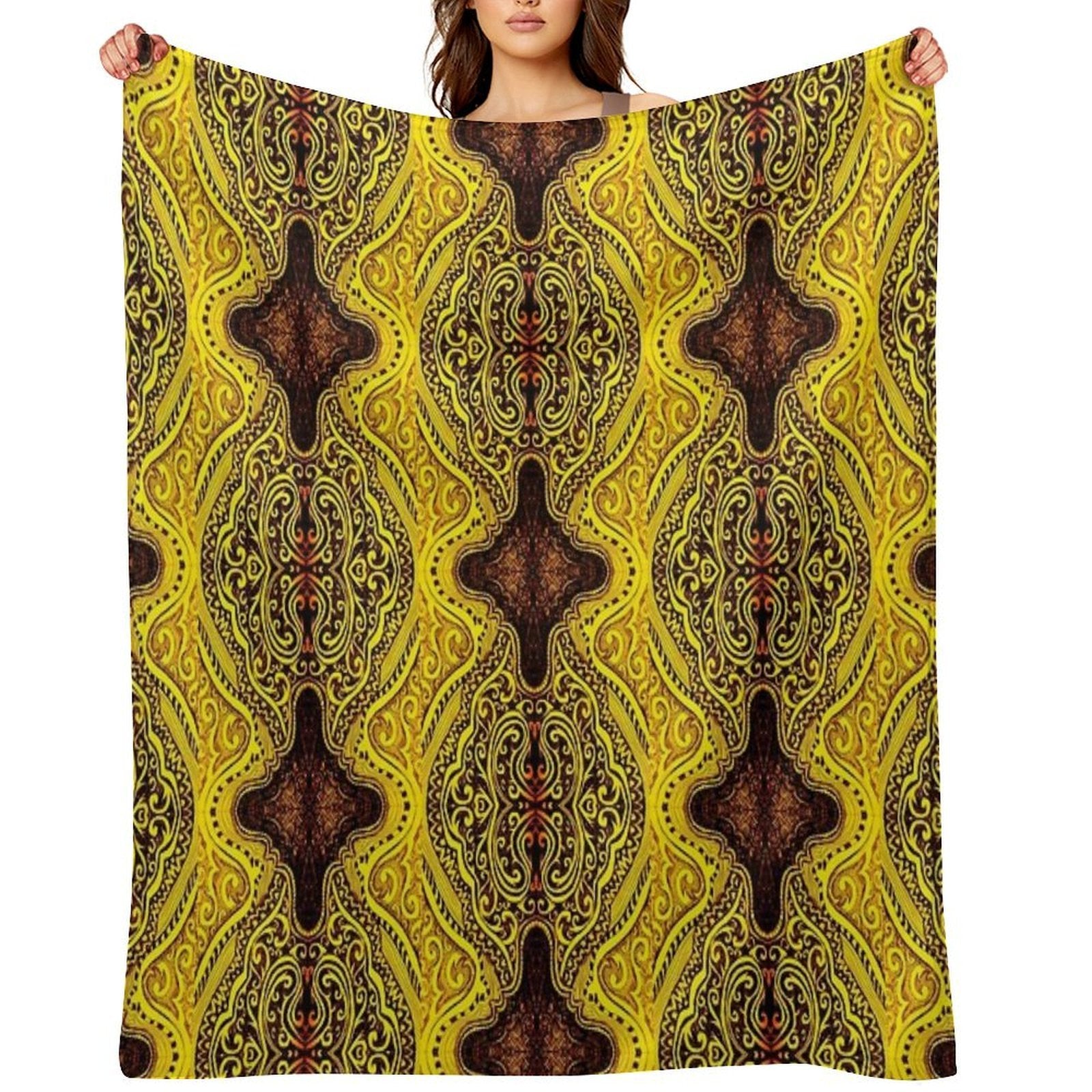 Golden Glow Multi-functional Throw Blanket