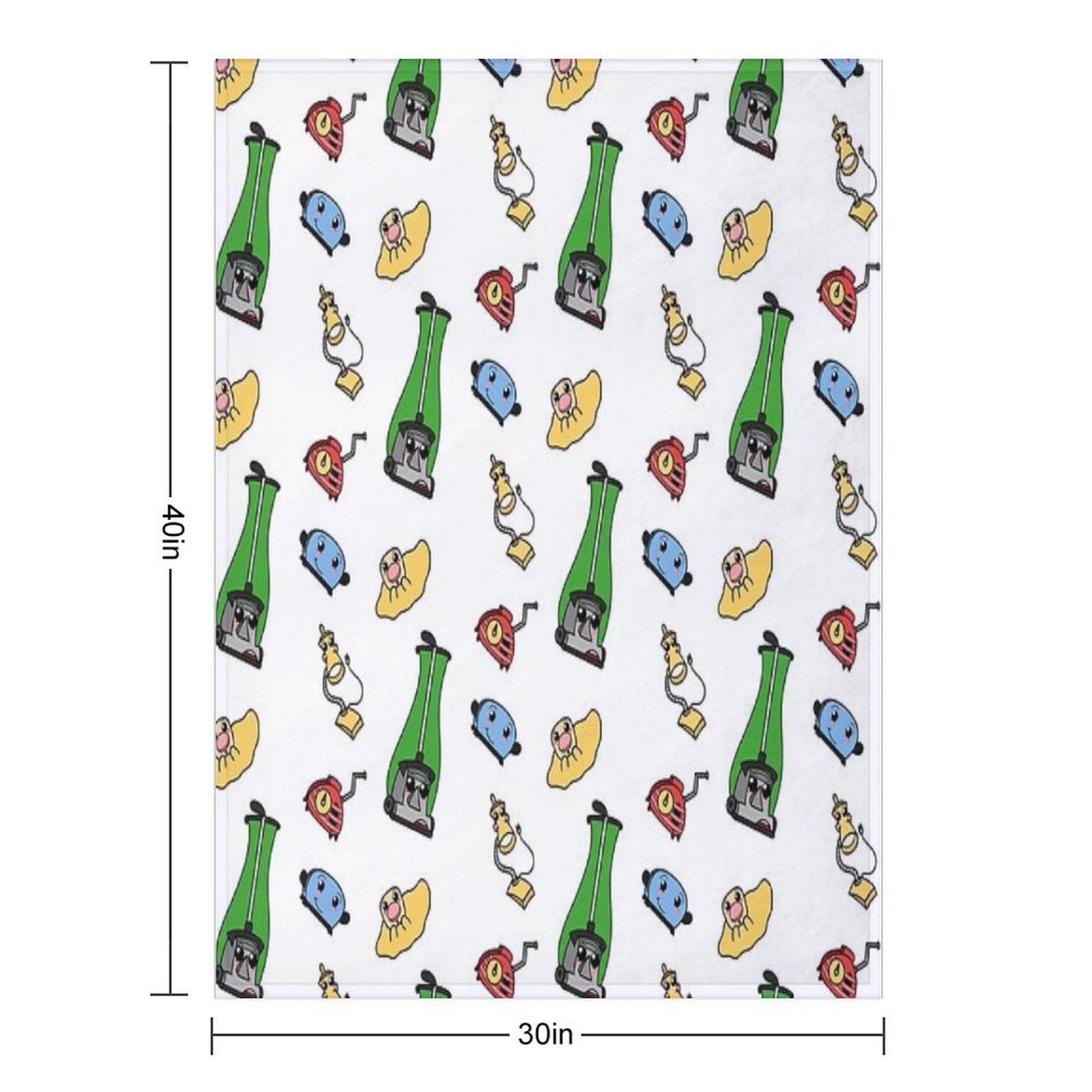 The Gang's All Here. Machine-washable Throw Blanket