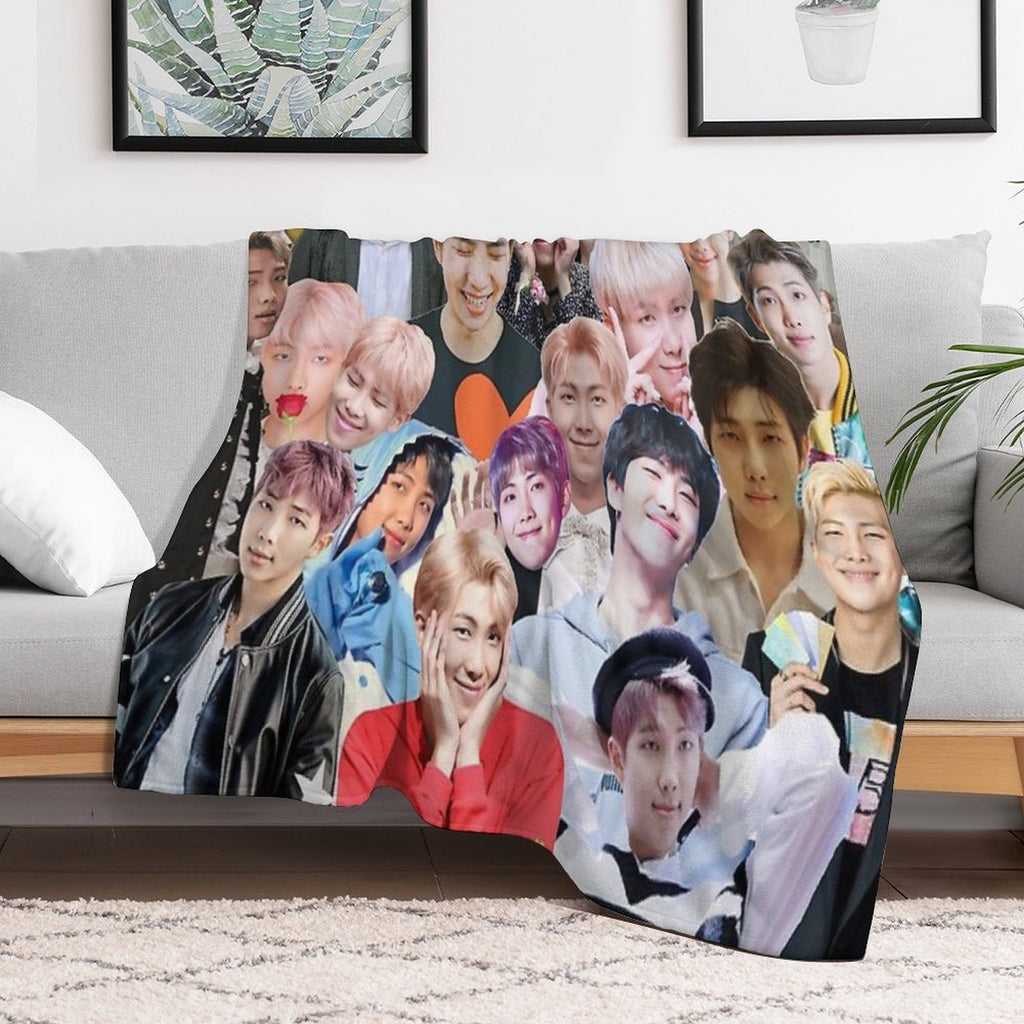 RM BTS Collage Anti-pilling Throw Blanket