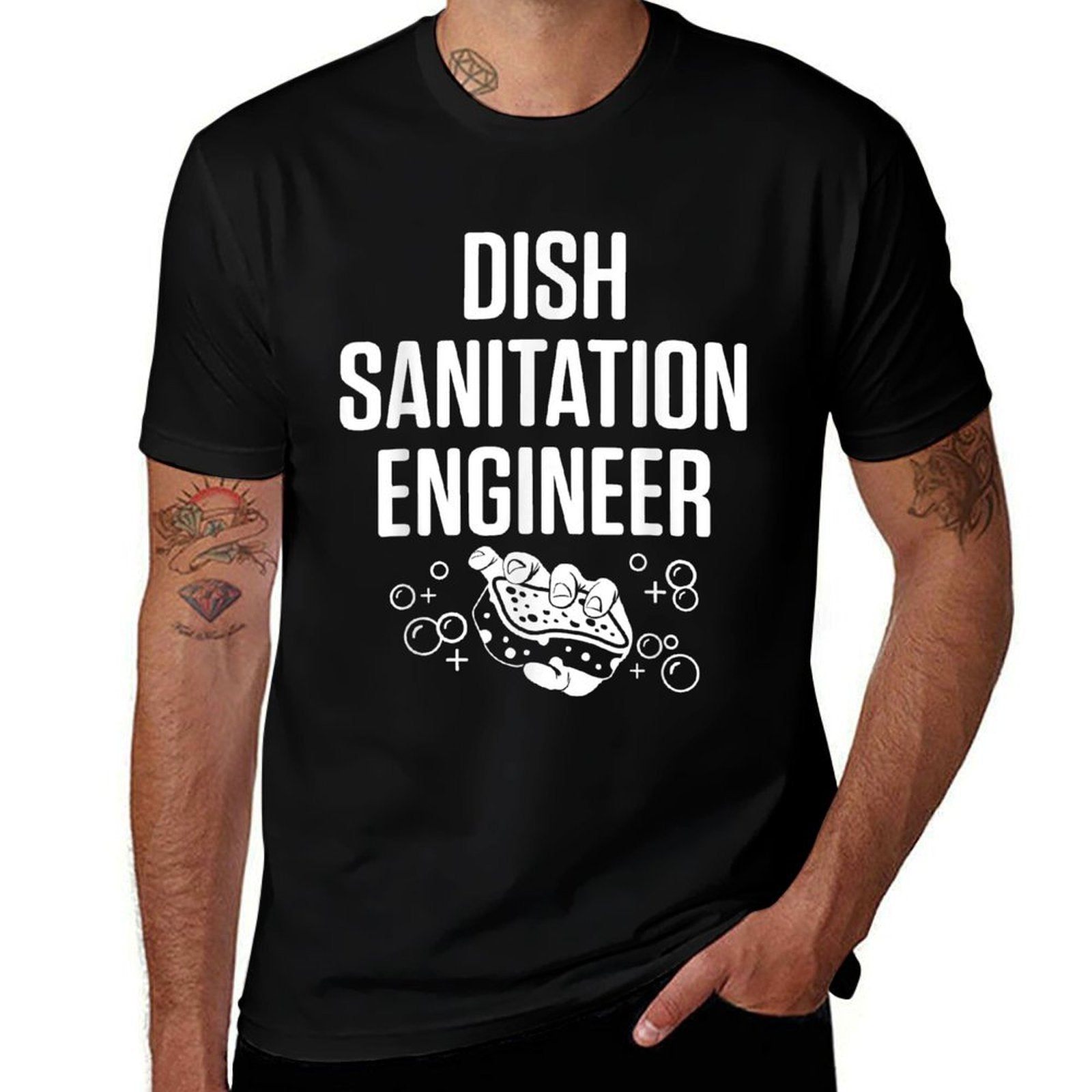 Dishwasher Sanitation Engineer Funny Dishwashing Gift  Soft T-Shirt