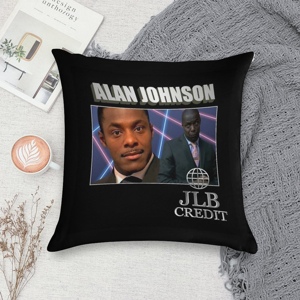Peep Show  Alan Johnson  90s Tribute T-Shirt Soft Hidden Zipper Throw Pillow
