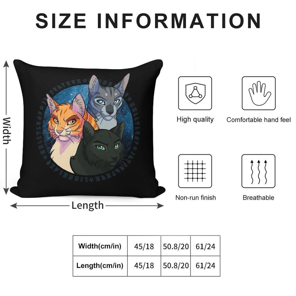 The Three Soft Gift Ready Throw Pillow