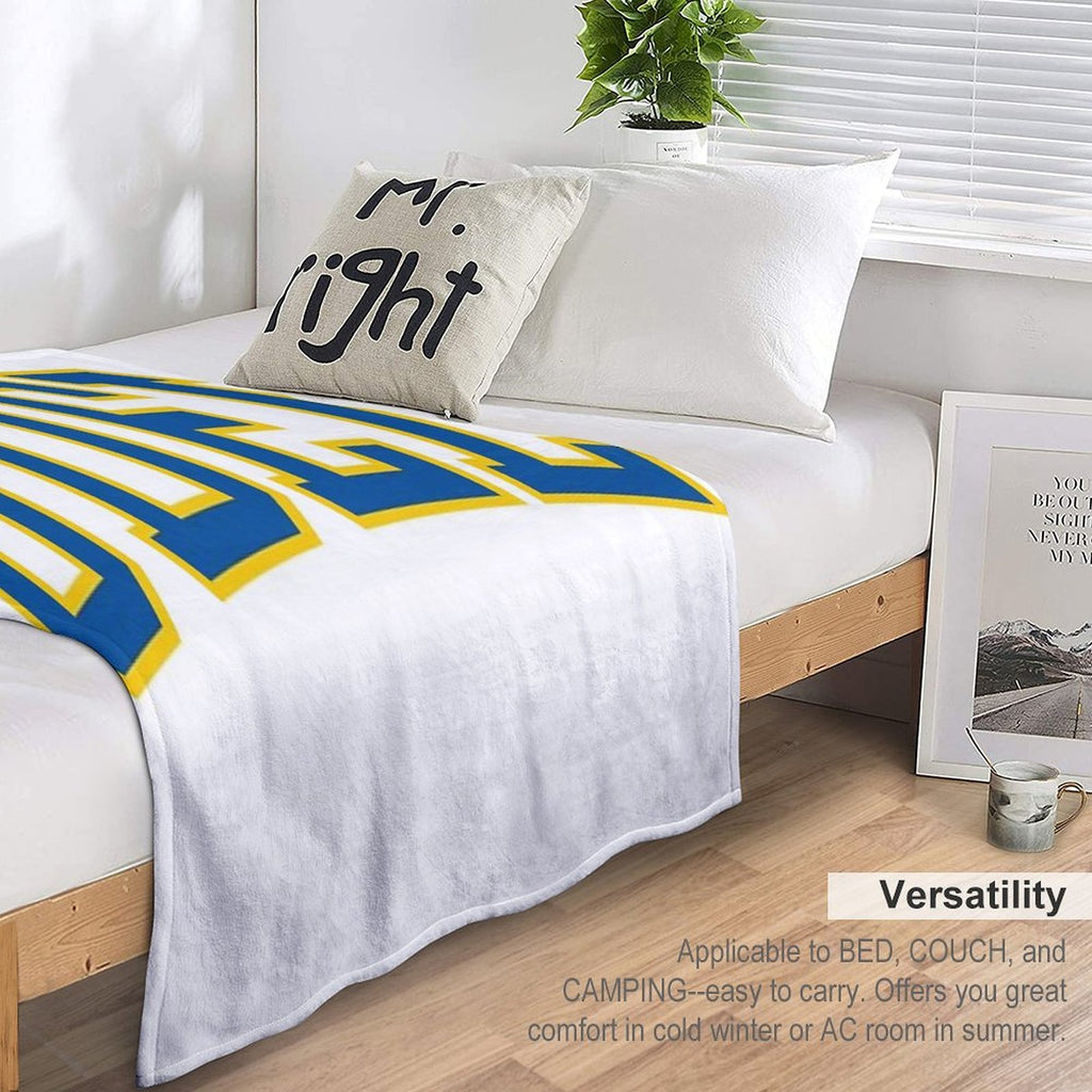 Udel - College Font Curved Quick-dry Throw Blanket