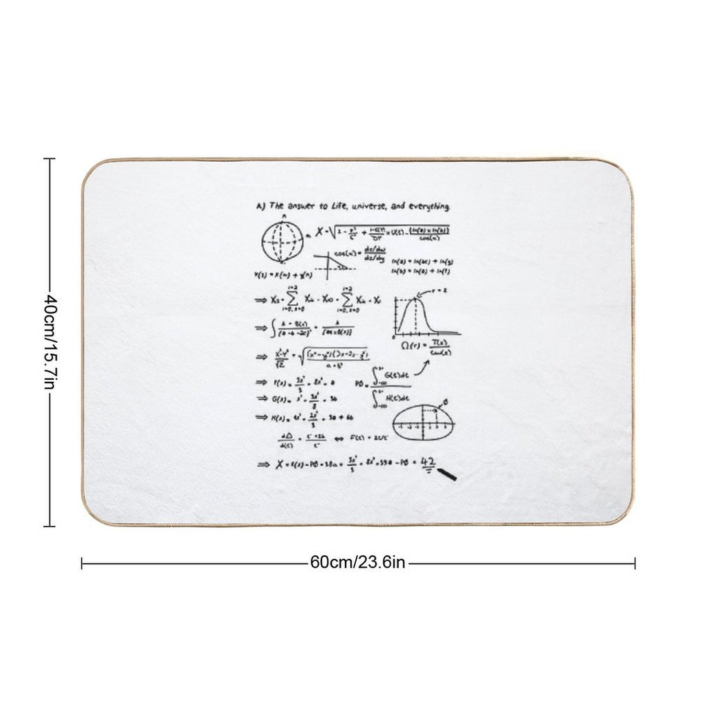 The Hitchhikers Guide To The Galaxy, For Allfull Size Best Women 90s, S Retro Durable Bath Mat