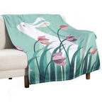 Rabbit, Resting Travel-friendly Throw Blanket