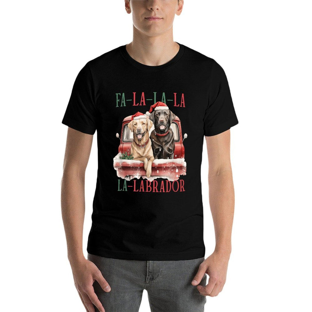 Fa La La Labrador Funny Christmas  Breathable T-Shirt