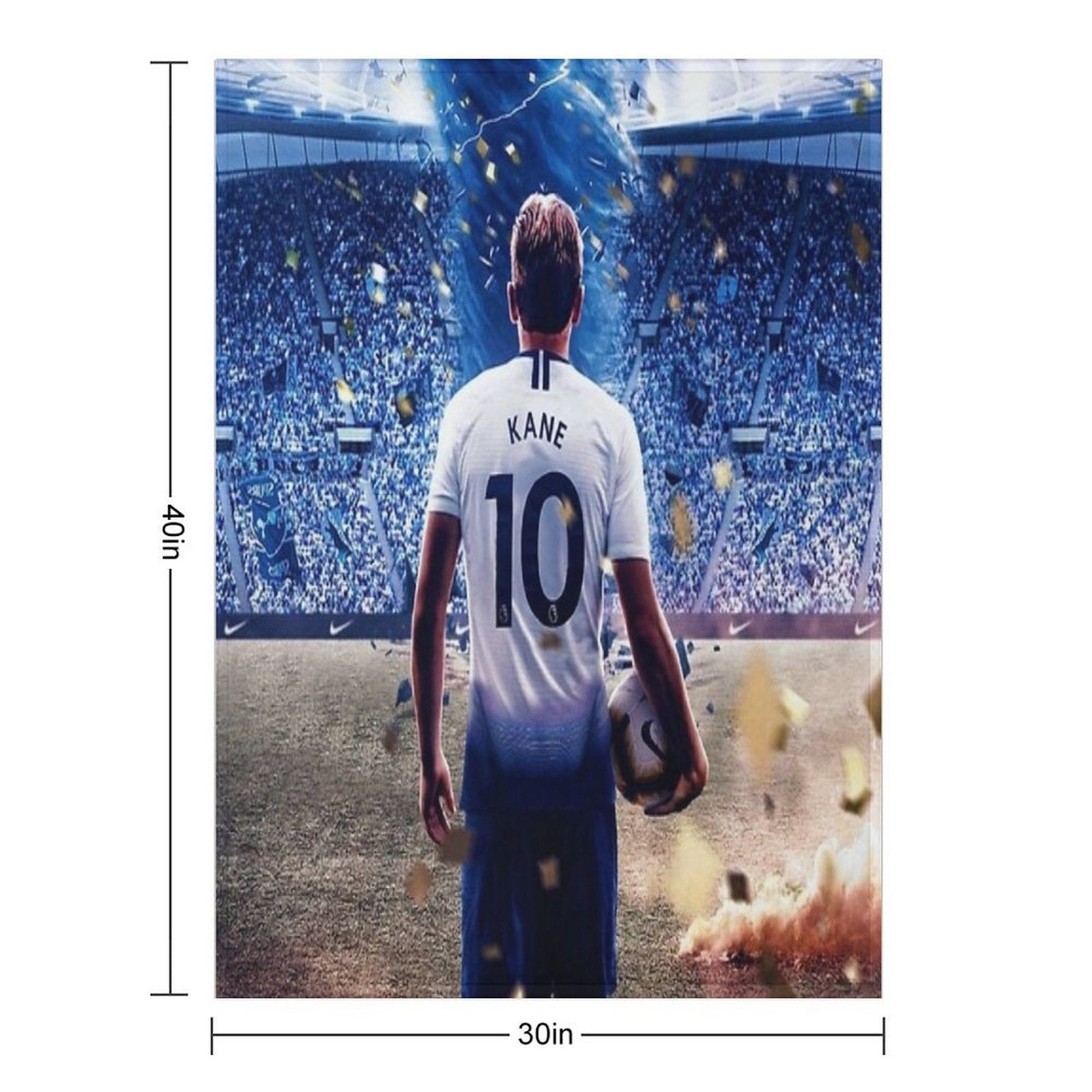 Harry Kane Tottenham Travel-friendly Throw Blanket