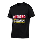 Mens Retro Retired Under New Management See Wife for Details  Lightweight T-Shirt