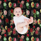 Victorian Death in Black Quick-dry Throw Blanket