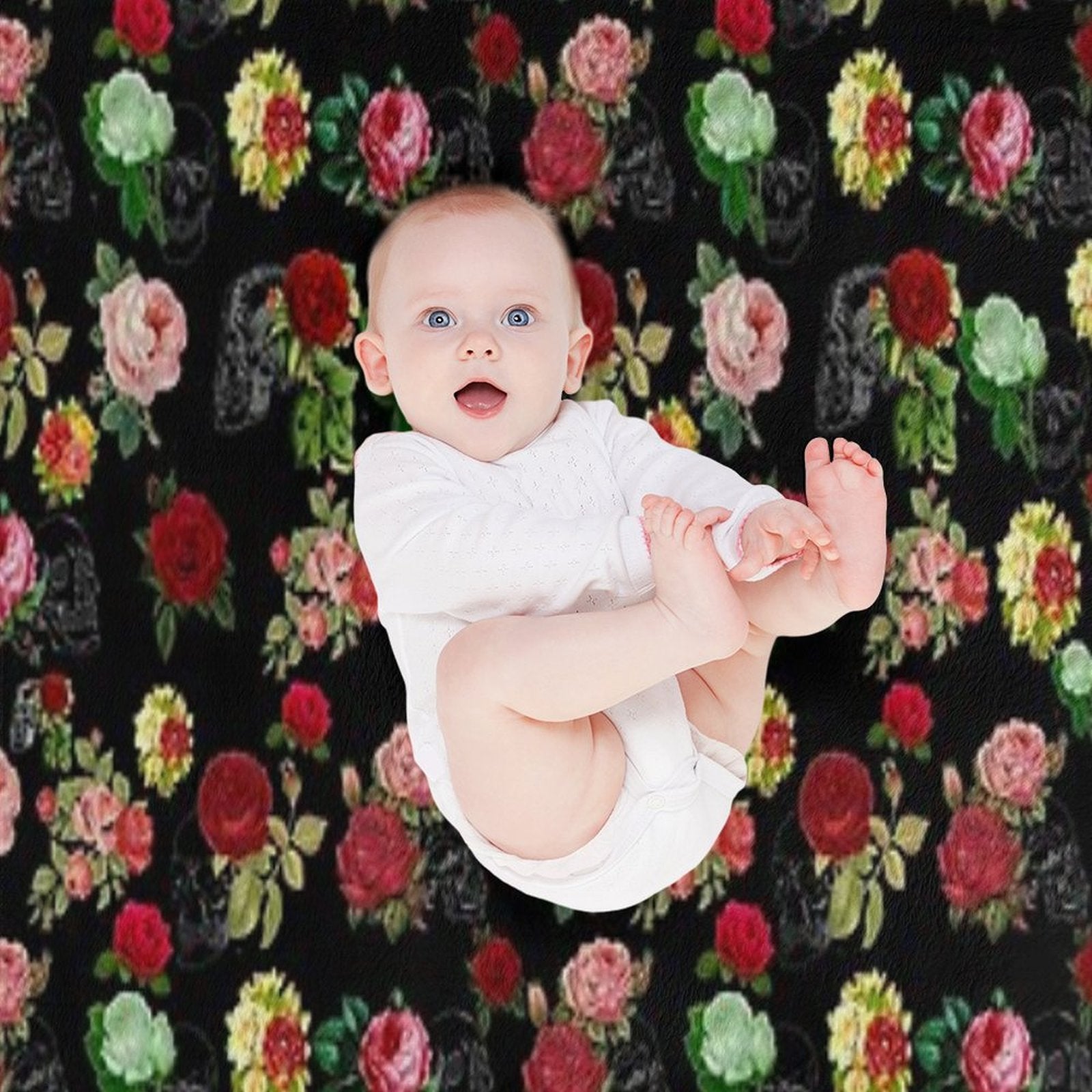 Victorian Death in Black Quick-dry Throw Blanket