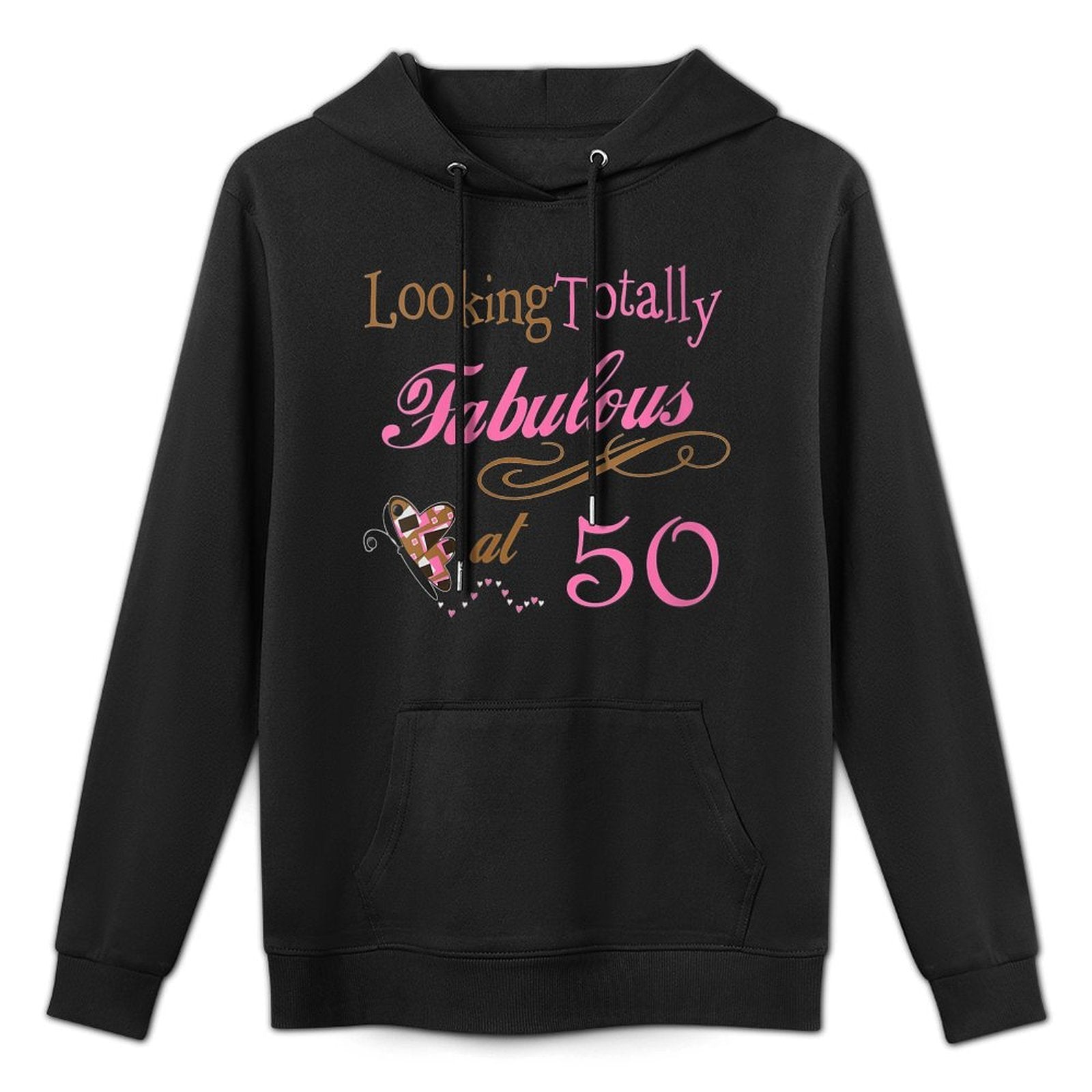 Womens Fabulous 50th Birthday Party - Cute Happy 50th Birthday Shape Retention Hoodie