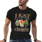 I Eat Cement Funny Cat Meme Silly Cats Women Men Kids  Slim-fit Cut T-Shirt