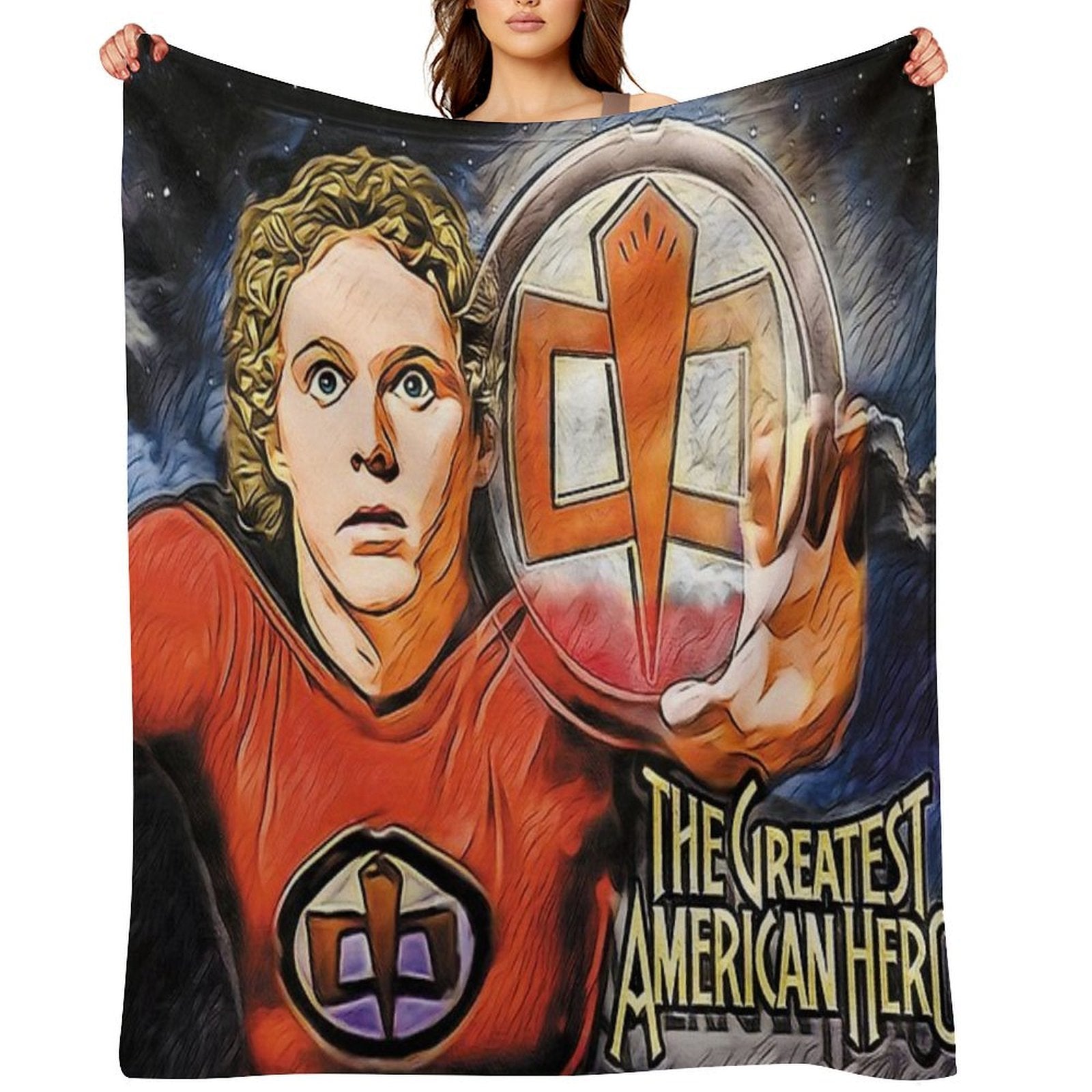 Ralph Hinkley - The Greatest American Hero Velvety-soft Throw Blanket