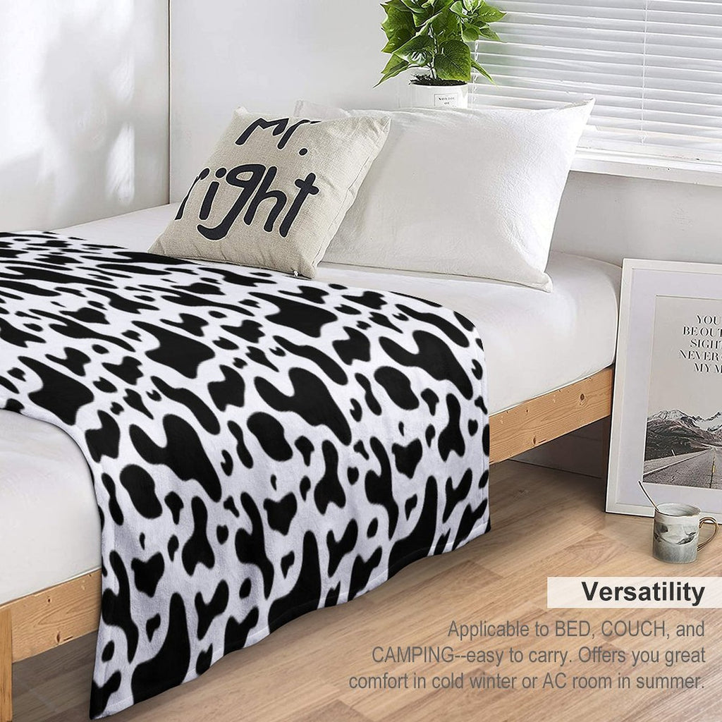 The Cow Modern Art Colors Travel-friendly Throw Blanket