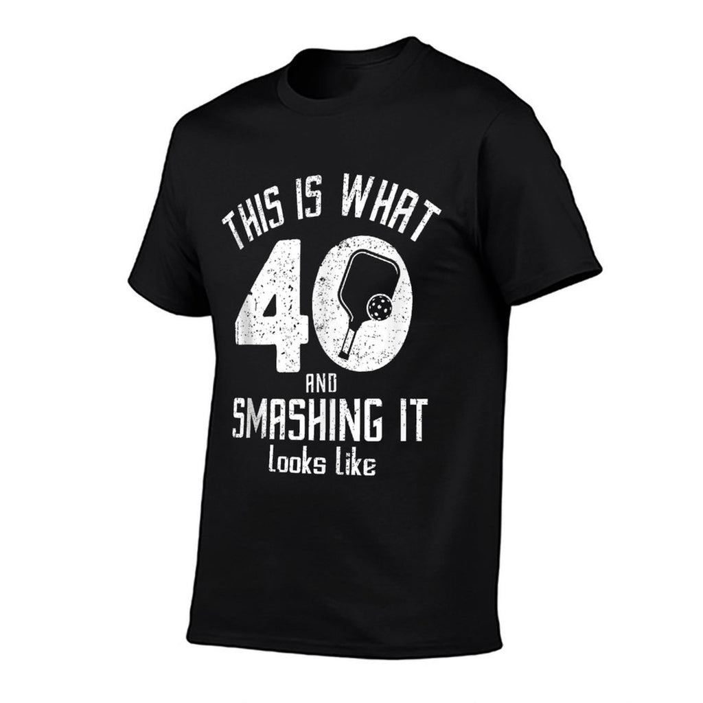Funny Pickleball 40th Birthday 40 Years Old Love Pickleball  Breathable T-Shirt