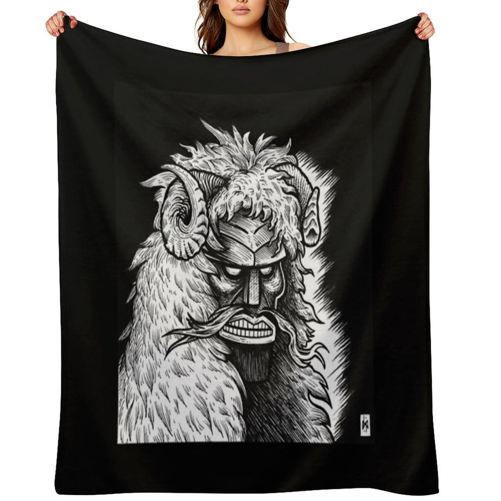 Mohácsi Busó Lightweight Throw Blanket