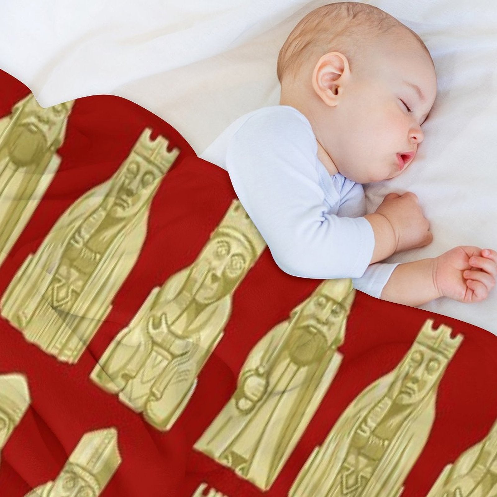 Lewis Chessmen Durable Throw Blanket