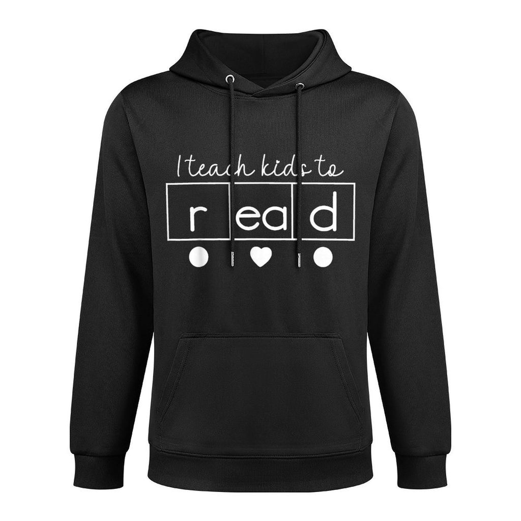 I Teach Kids to Read Science of Reading Funny Men Women Kids Unisex Design Hoodie