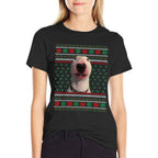 Walter Dog Meme Ugly Christmas Sweater Xmas Funny Pajama for Men Women Kids  Versatile T-Shirt