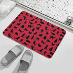 Void Cats Pattern (Red)  Repositionable Bath Mat
