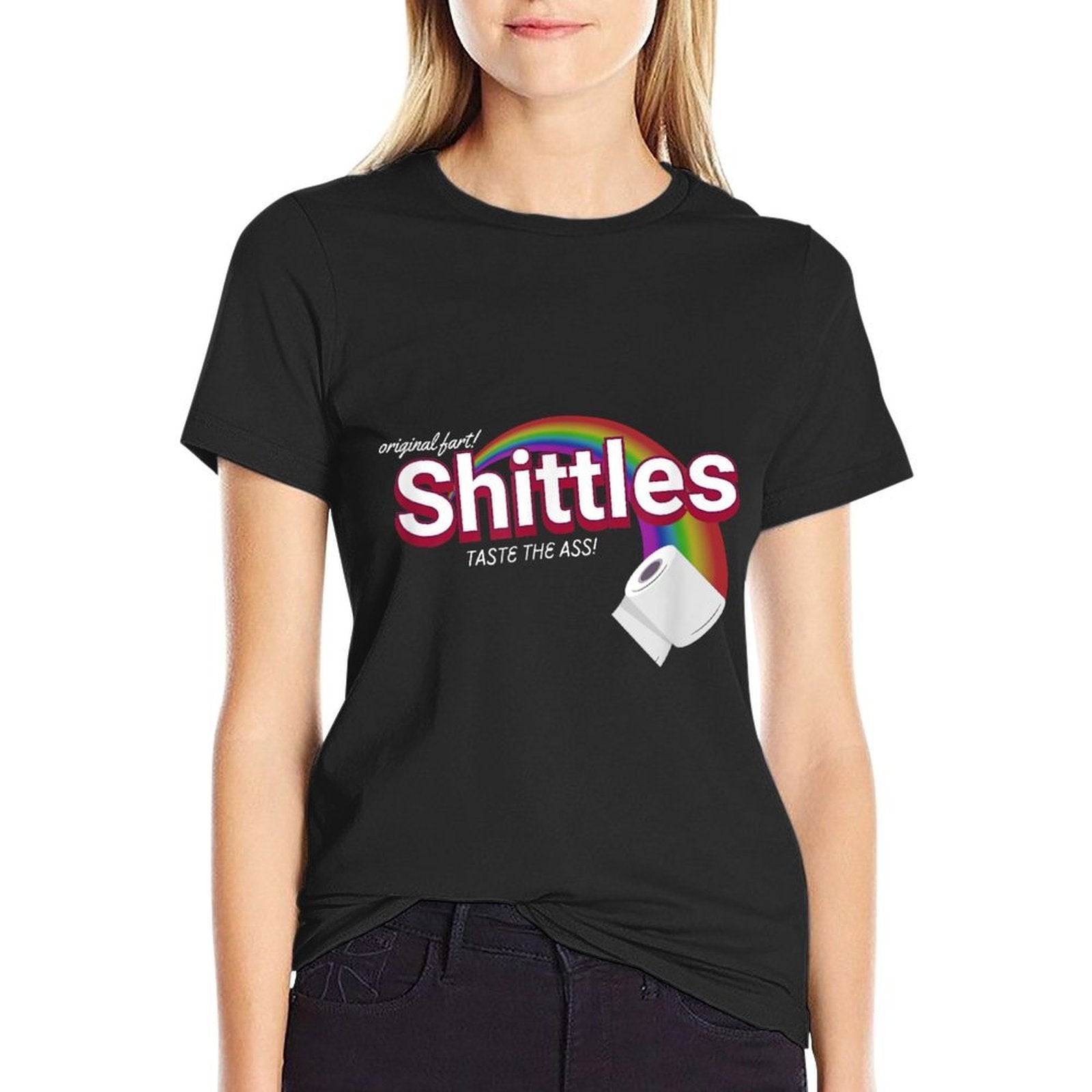 Shittles Rainbow Fun Meme Designs  Trendy Pattern T-Shirt