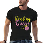 Bowling Team Queen Women Girls Kids Gift Bowling  High-quality Stitching T-Shirt
