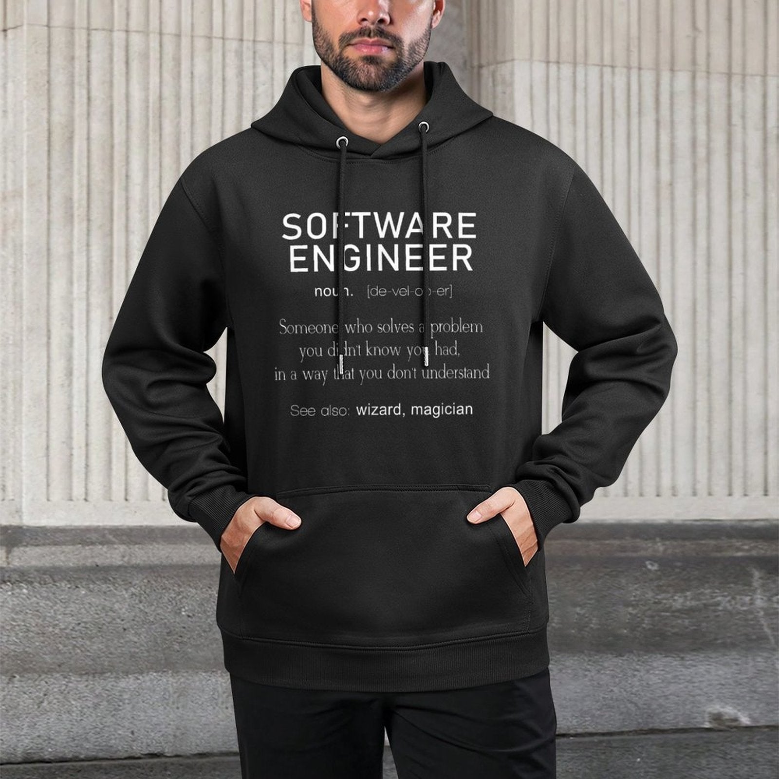 Software Engineer Definition Coder Definition T All-Day Comfort Hoodie