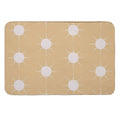 Pretty Polka Dots Sun Pattern Boho Aesthetic In Muted Colors Honey Yellow  Easy To Clean Bath Mat