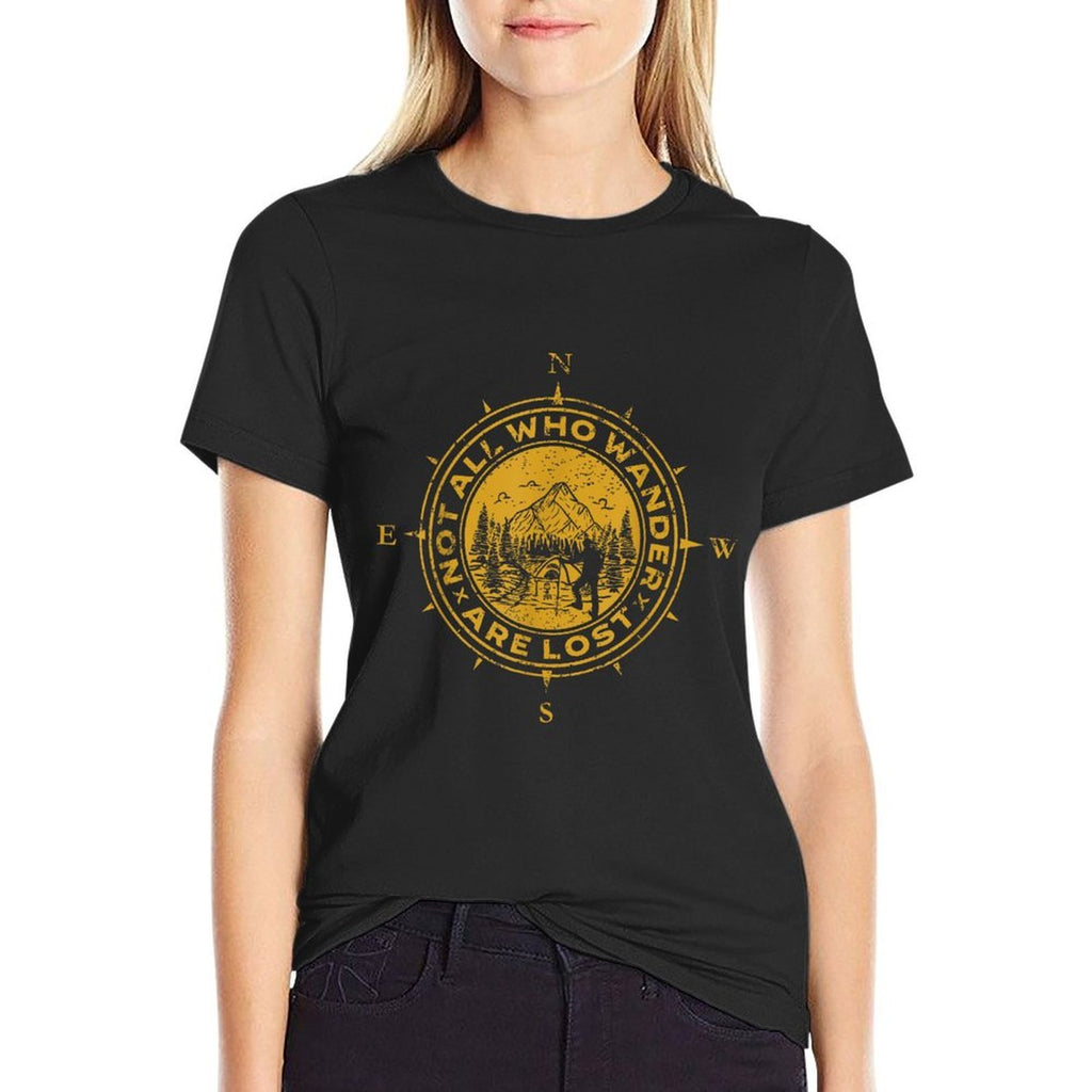 Not All Who Wander Are Lost Compass  Breathable T-Shirt