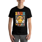 Groovy Bruh We Back To School Smile Face 1st Day of School  Breathable T-Shirt