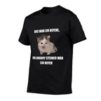 German Cat Orders Steiner- Das War Ein Befehl Funny Meme  Heathered Texture T-Shirt