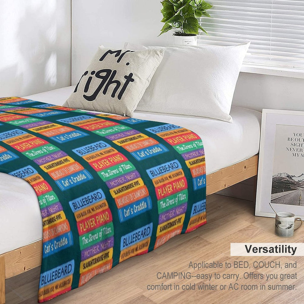 Kurt Vonnegut Books All-season Throw Blanket