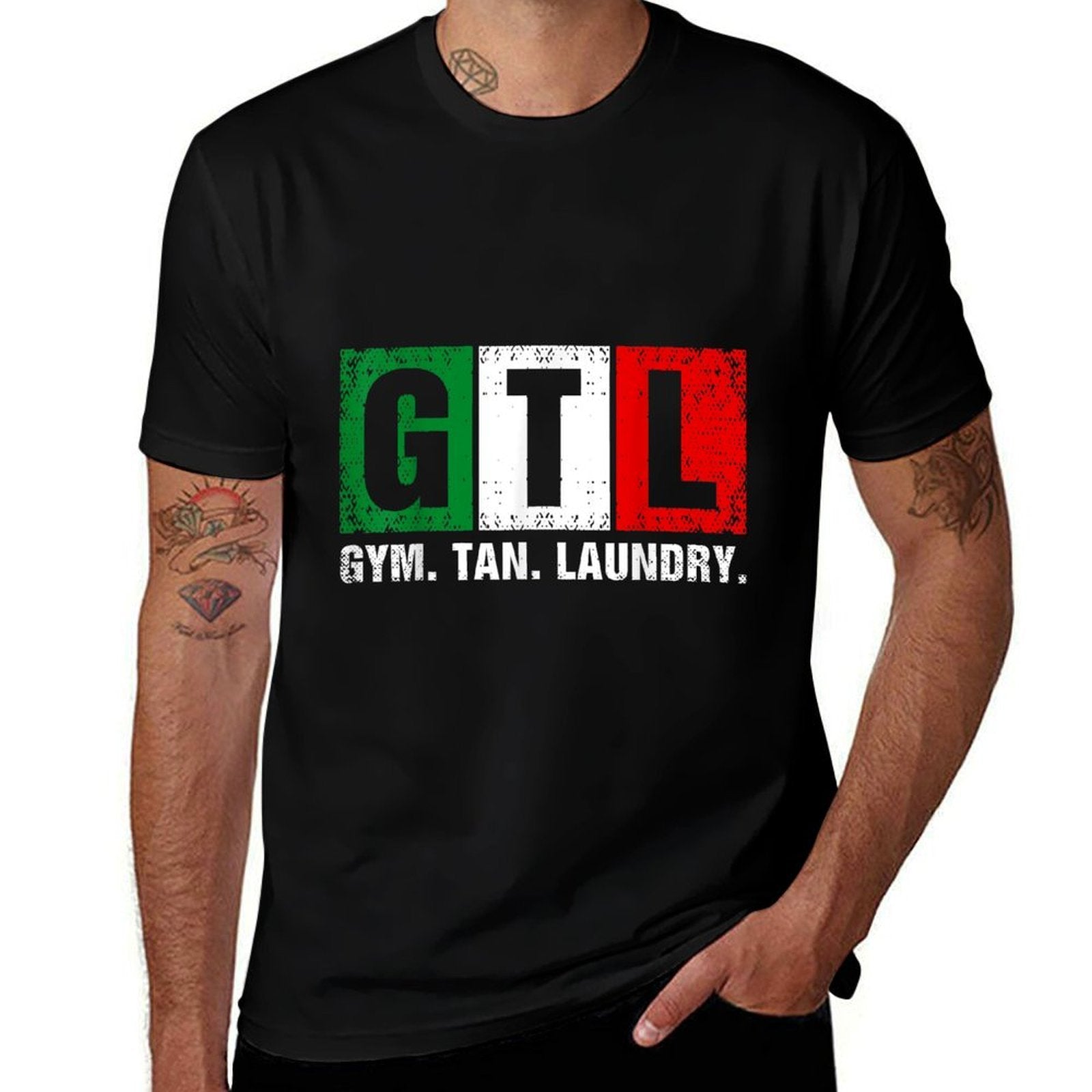 GTL Gym Tan Laundry Italian  Vintage-inspired T-Shirt