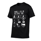 Things I Do In My Spare Time Mountain Bike Funny Biking  Moisture-wicking T-Shirt