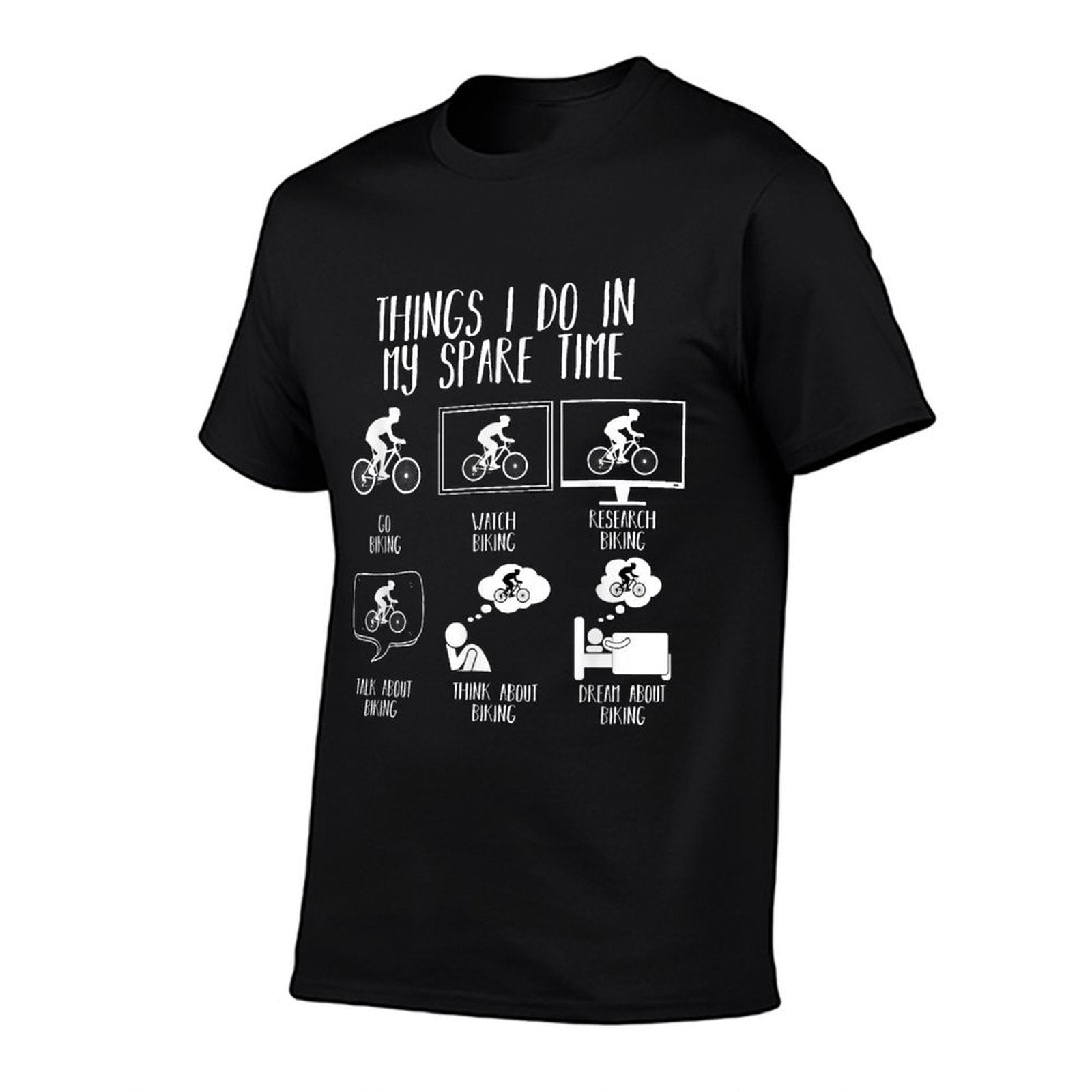 Things I Do In My Spare Time Mountain Bike Funny Biking  Moisture-wicking T-Shirt