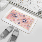 Pink Moroccan Rug  Eco-Friendly Bath Mat
