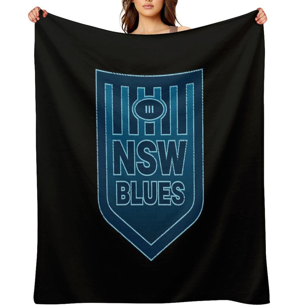 NSW State of Origin Machine-washable Throw Blanket