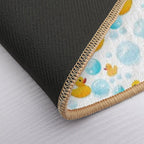 Bath-Time Duckies #1 (White BG)  Rapid-Drying Bath Mat