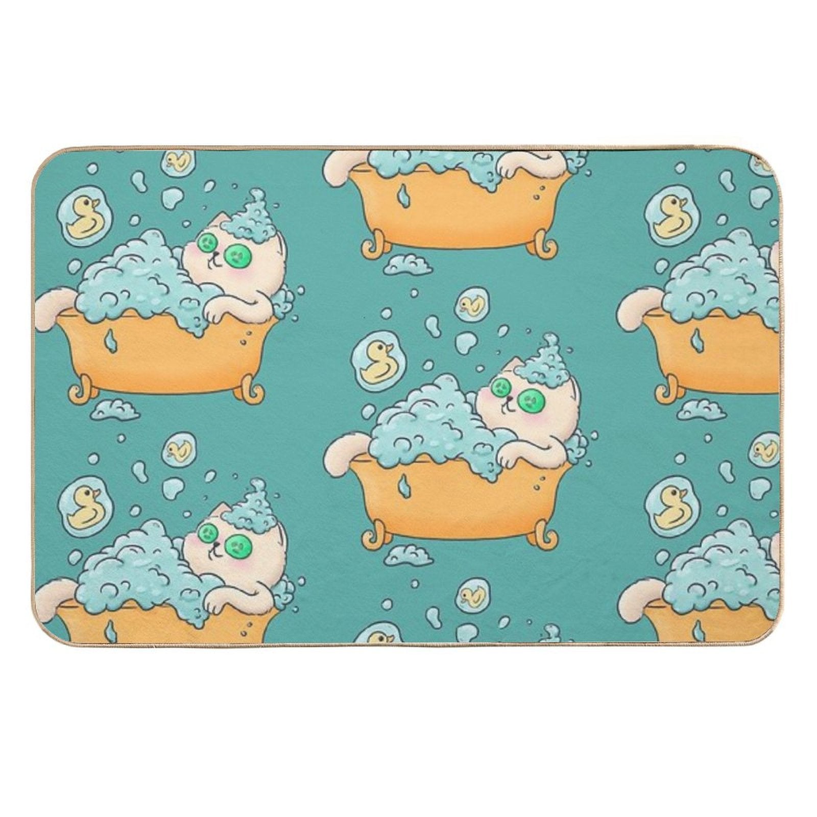 Bubble Bath SPA Cat  Easy Maintenance Bath Mat
