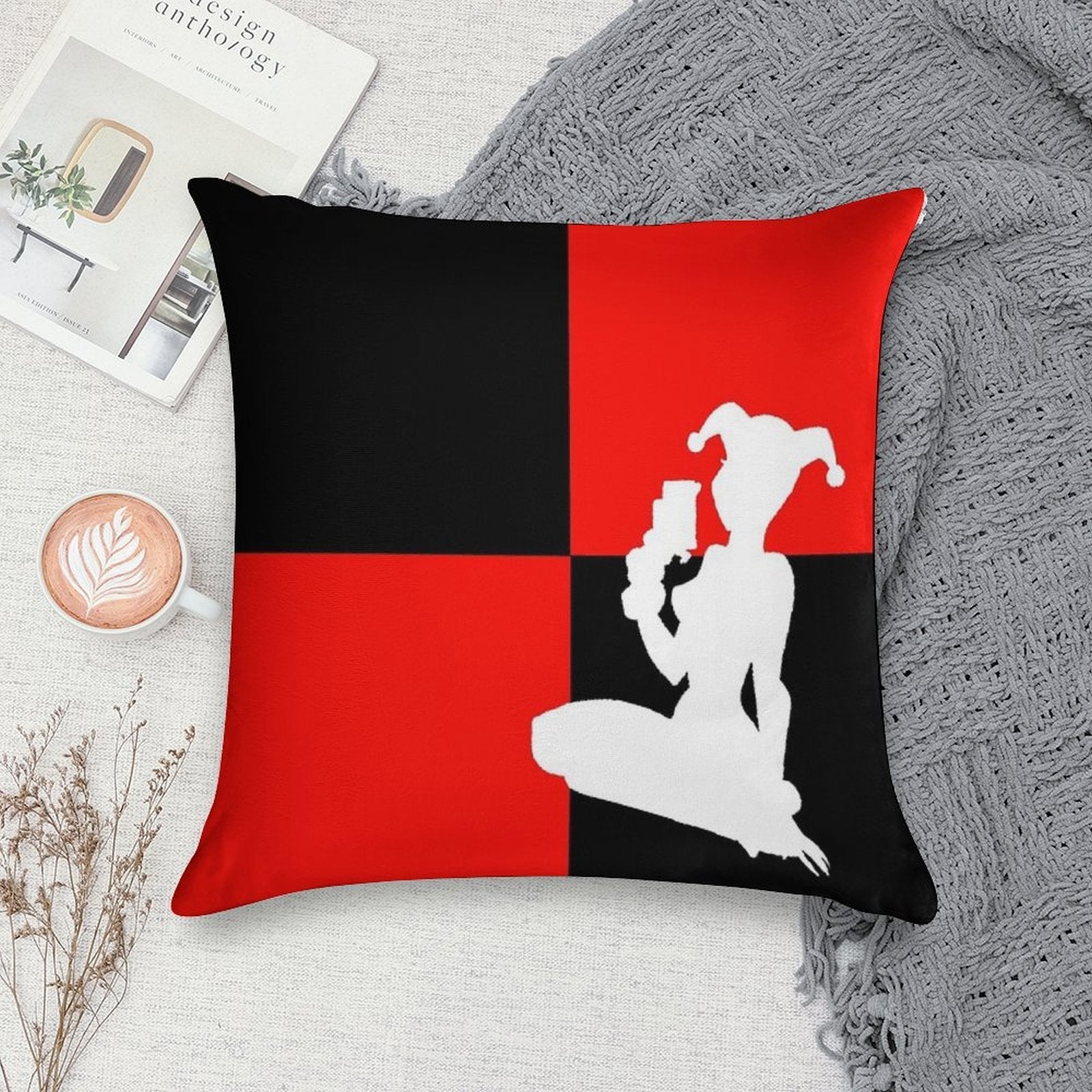 Quinn Pattern 2 Soft Reinforced Edging Throw Pillow