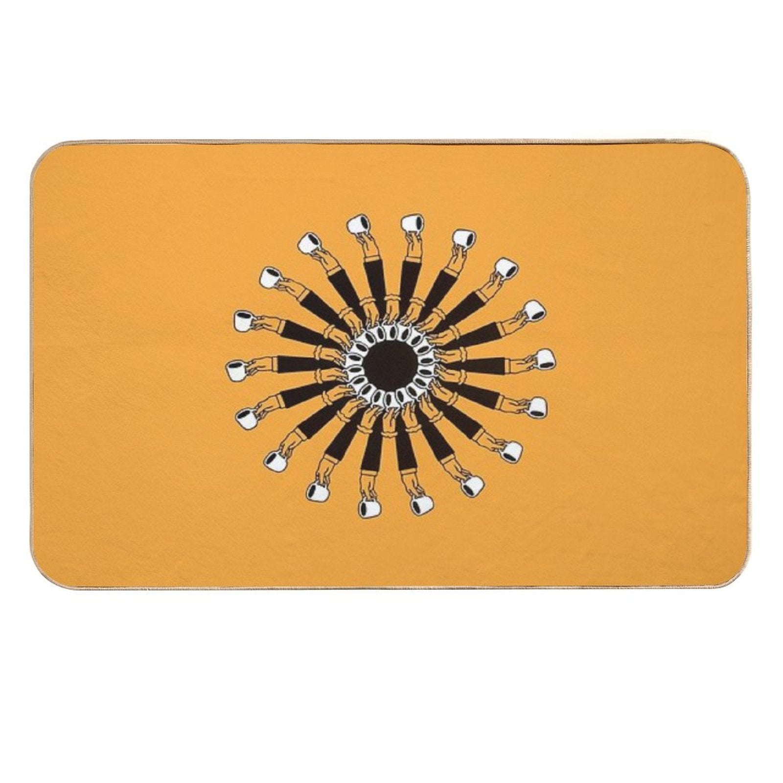 Hand Cup Coffee Shigeo Fukuda  Multi-Purpose Bath Mat