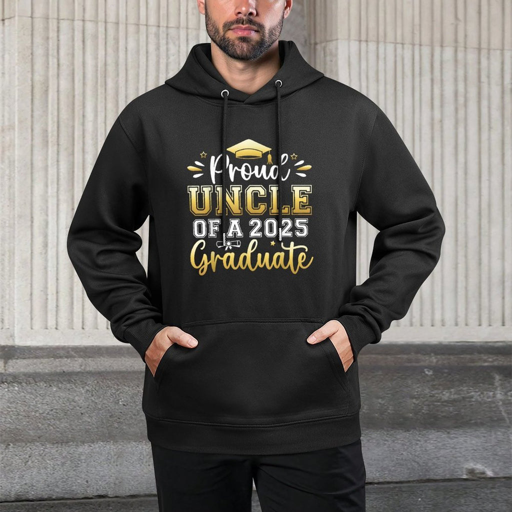 Proud Uncle of A 2025 Graduate Senior Graduation Men Durable Construction Hoodie