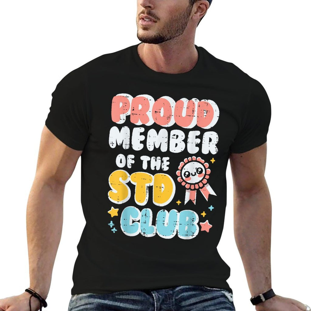 Inappropriate Proud Member Of Club Humor Joke Men Women  Oversized Silhouette T-Shirt
